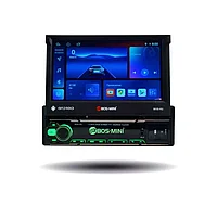 Автомагнитола 1 din Android с выдвижным экраном 7" Bos-Mini BOS-R2 4/64GB