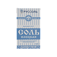Соль пищевая молотая, Сорт Высший, ГОСТ Р 51574-2018, помол №1. 1 кг.
