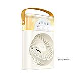 Вентилятор + увлажнитель настольный Hoco DF11 , подсветка, АКБ, 3 скорости , Белый