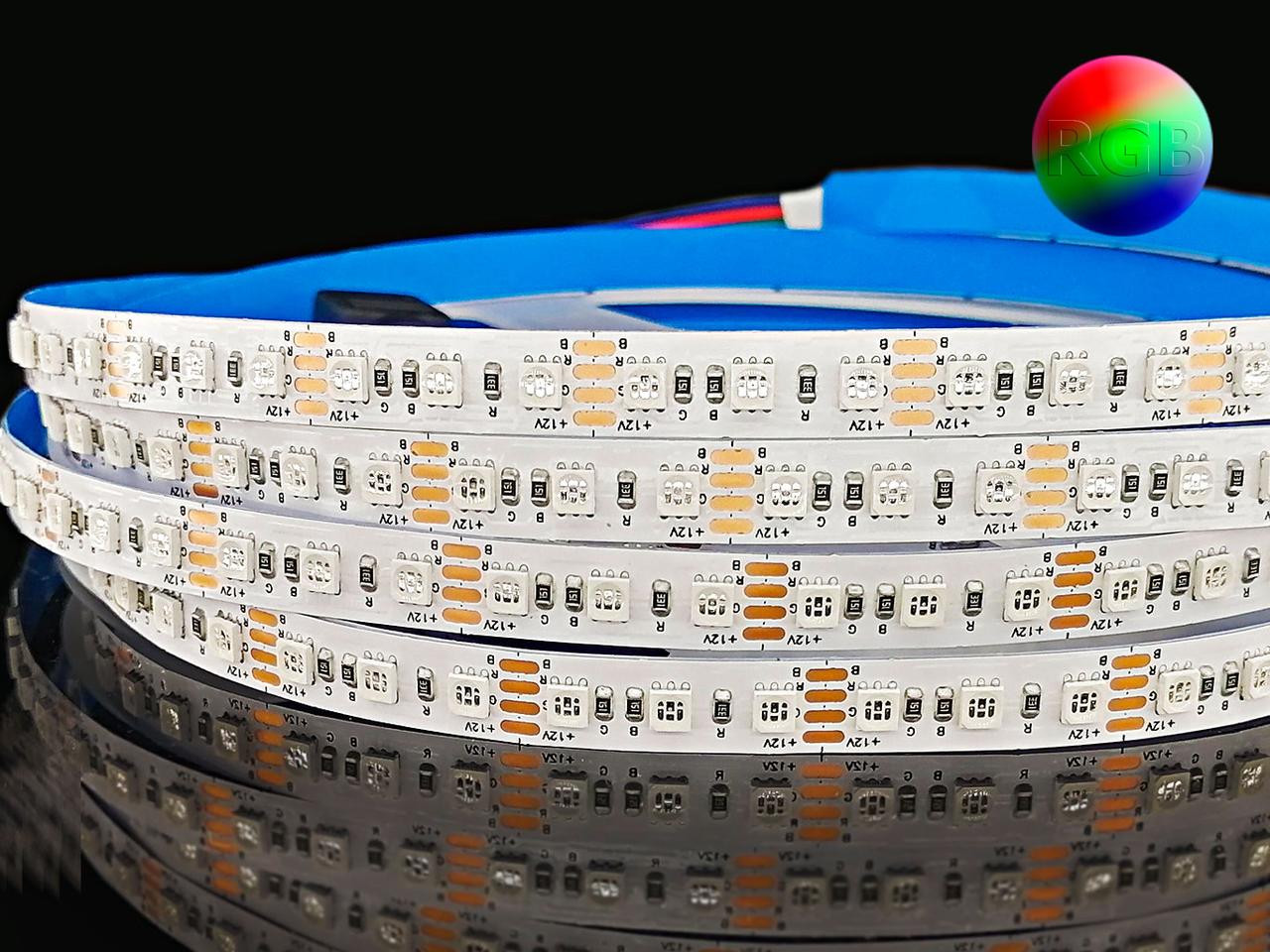 Светодиодная лента многоцветная RGB SMD 3535 120LED 18W 12V IP20