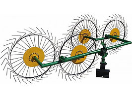 Грабли сеноворошилки к мини-трактору, мотоблоку 4-х колесные ГС-4С-230М