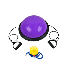 Балансировочная платформа AMETIST BOSU ball 45 см (фиолетовый)