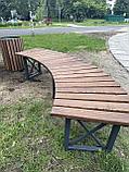 Скамейка полукруглая парковая №27, фото 7