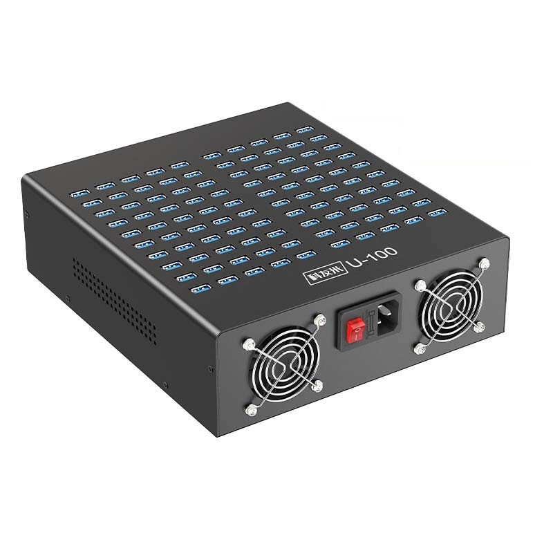 Зарядная станция на 100 USB портов mod. 1100P800WB, 5V2A/800W, активное охлаждение 559241, фото 1