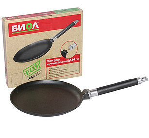 Сковорода чуг. блинная со съемной ручкой, 24 см 0824