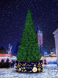 Уличные ели и украшения