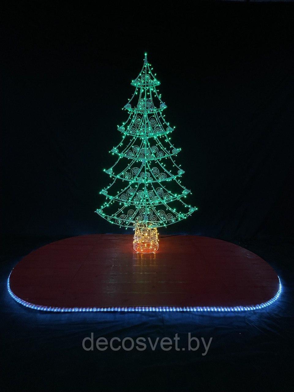 Световая фигура "Ёлка кружевная", 2,5м