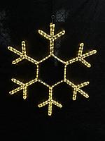 Светодиодная снежинка 80см, 24В, ТЁПЛЫЙ БЕЛЫЙ