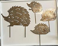 Декоративные фигурки для сада из металла (ёжики) Corten