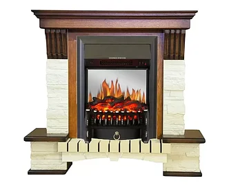 Каминокомплект Stone Montebello STD-ASP с электрокамином RealFlame Fobos-S Lux BL LT