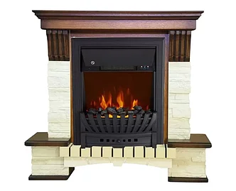 Каминокомплект Stone Montebello STD-ASP с электрокамином Royal Flame Aspen Black