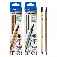 Карандаш чернографитный Deli EC018-HB, 190мм, HB, пластик, заточен