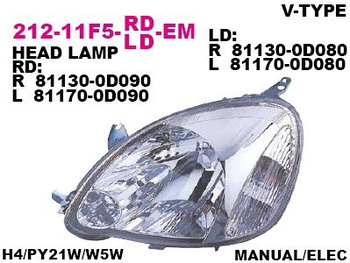 ,VITZ 03-, VALEO-TYPE/ТОЙОТА ЯРИС 03-