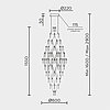 Подвесная люстра MODELUX premium ML.7826.600P CR, фото 4