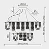 Подвесная люстра MODELUX ML.755.36 GD, фото 4