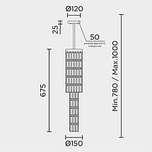 Подвесная люстра MODELUX ML.853.3 BS, фото 2