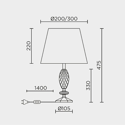 Настольный светильник MODELUX ML.5503.01TL GD, фото 2