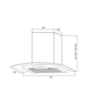 Вытяжка Germes Alt sensor 50см (черный) - фото 5 - id-p34933640