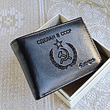 Кошелёк портмоне на магнитах чёрный глянец L571-206, фото 9