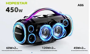 Беспроводная колонка, Hopestar A86, с микрофоном, RGB подсветка, караоке режим