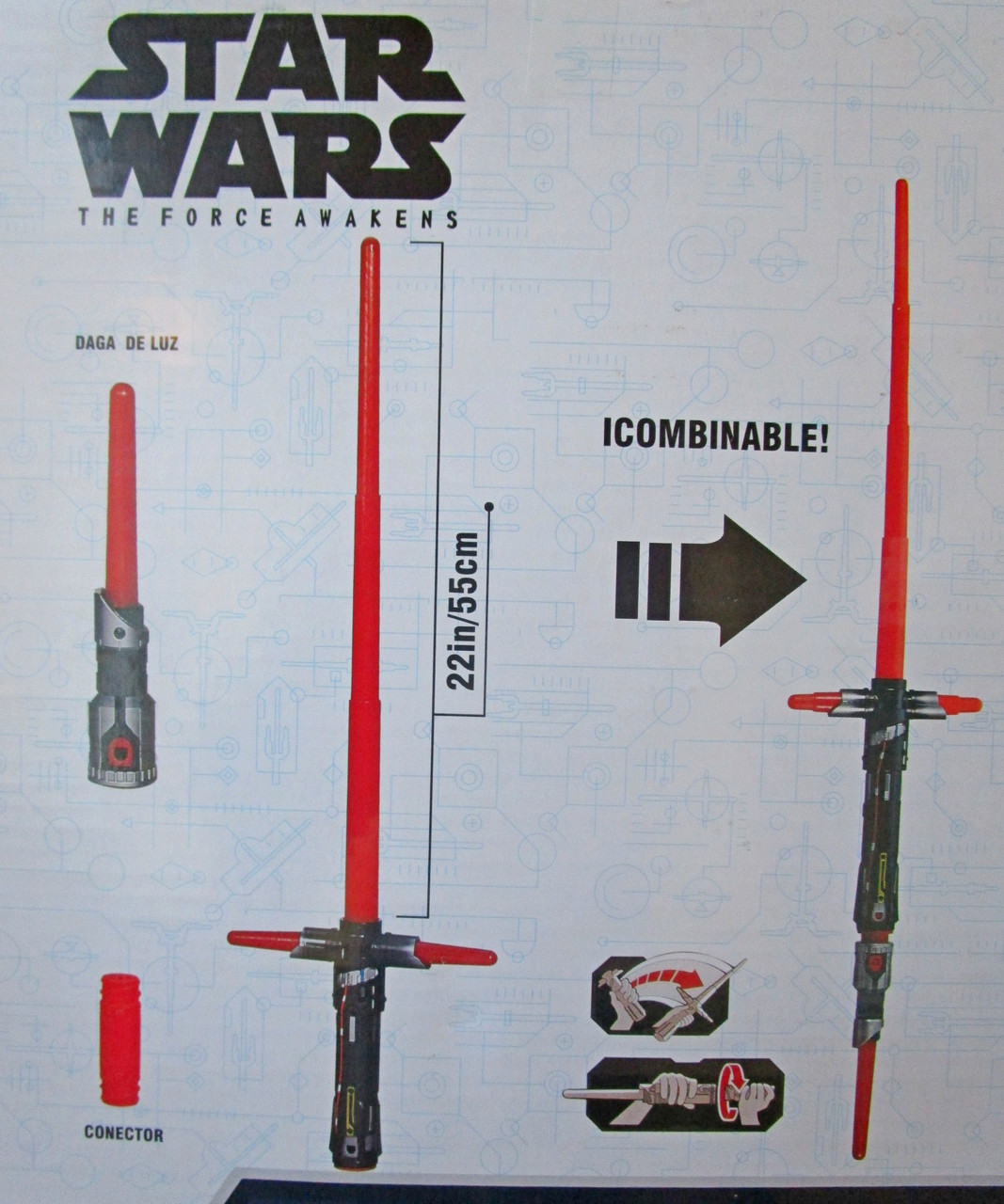 Двойной световой раздвижной меч STAR WARS Дарт Вейдер (Darth Vader) и Дарта Мола Кайло рен - фото 4 - id-p35418208