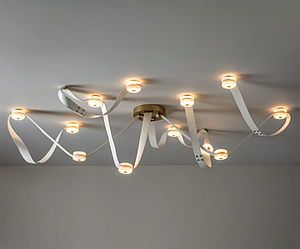 Подвесной светильник Kink Light Сола латунь/белый Led 12*10W (3000K) 08462-12,01