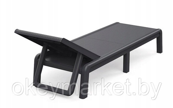 Шезлонг лежак Keter Mallorca Sun Lounger + матрас | Grey, фото 2