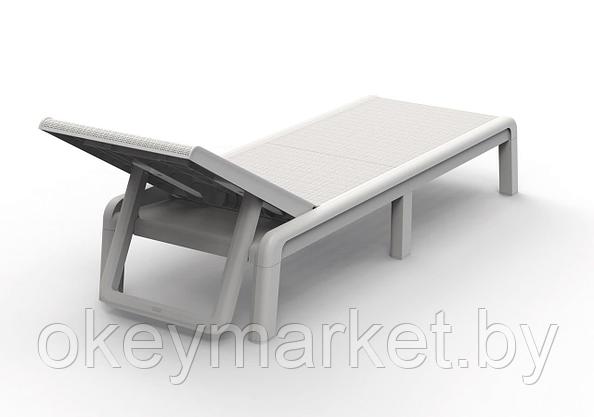 Шезлонг лежак Keter Mallorca Sun Lounger | Белый, фото 2