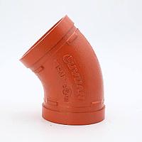 ОТВОД С ЖЕЛОБАМИ Колено 45°