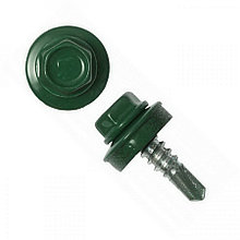 Саморез кровельный 4,8х29 RAL6005 зеленый мох, PT1, металл/дерево (упак/250шт) - M10462