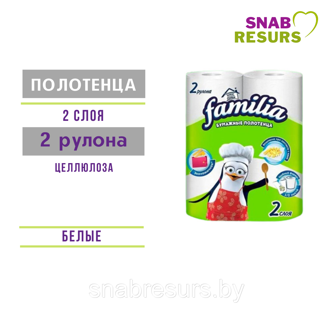 Полотенца бумажные FAMILIA CLASSIC  2 рул.