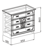 Комод ТИФФАНИ (Бодега/ Рельеф пастель) Союз-Мебель, фото 2