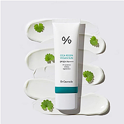Солнцезащитный веганский крем с центеллой Dr.Ceuracle Cica Regen Vegan Sun SPF 50+ PA++++