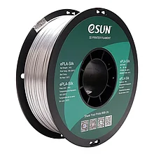 Катушка PLA-Silk пластика ESUN 1.75 мм 1кг., серебряная (ePLA-Silk-P175S1/PLA-SK175S1P1)