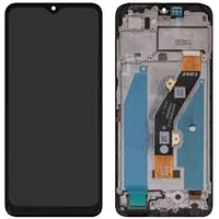 Дисплей для Tecno Spark 10C С рамкой. Черный