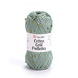 Пряжа Yarnart Cotton Gold Paillettes (Коттон Голд С Пайетками) 7113 полынь