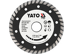 Отрезной алмазный диск "TURBO" 125мм Yato YT-6023