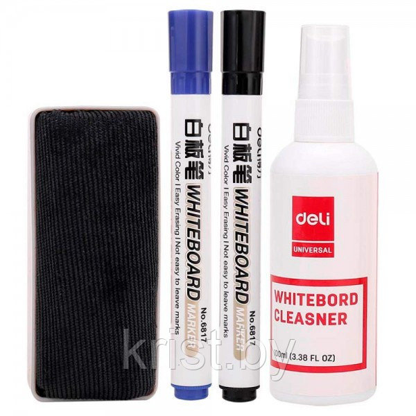 Набор для досок и флипчартов Deli, 4 предмета