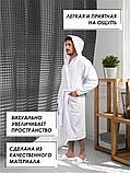 Штора для ванной и душа с 3D эффектом 180х180 см, черная, фото 3
