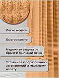 Штора для ванной и душа с 3D эффектом 180х180 см, оранжевая, фото 2
