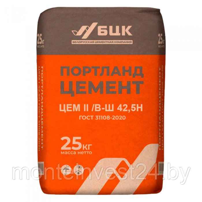 Цемент (портландцемент) М500 Д20 ЦЕМ II 42,5Н, 25 кг