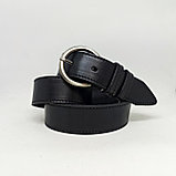 Ремень женский кожаный 3,5см в жестяной баночке (черный), фото 4