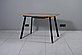 Стол Саен 17 Пластик Дуб Вотан 2052/черный муар (110х75) R40, фото 2