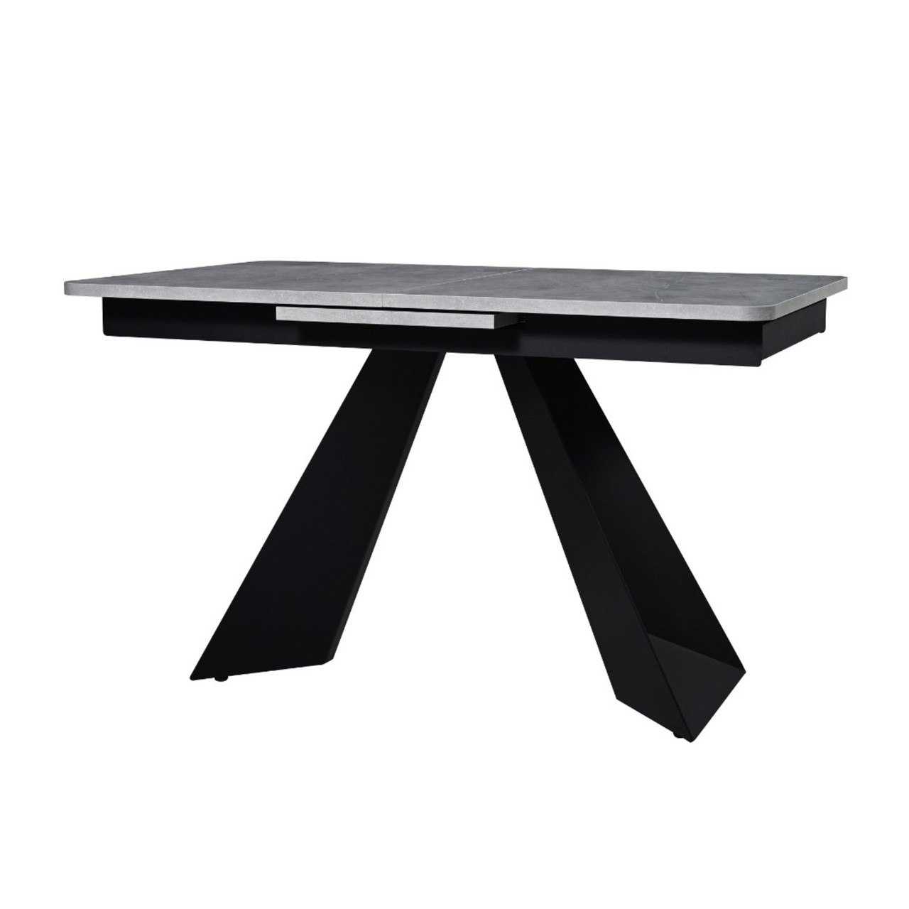 Стол Саен 40 Пластик Каспий срез камня 721/черный муар/углы R40