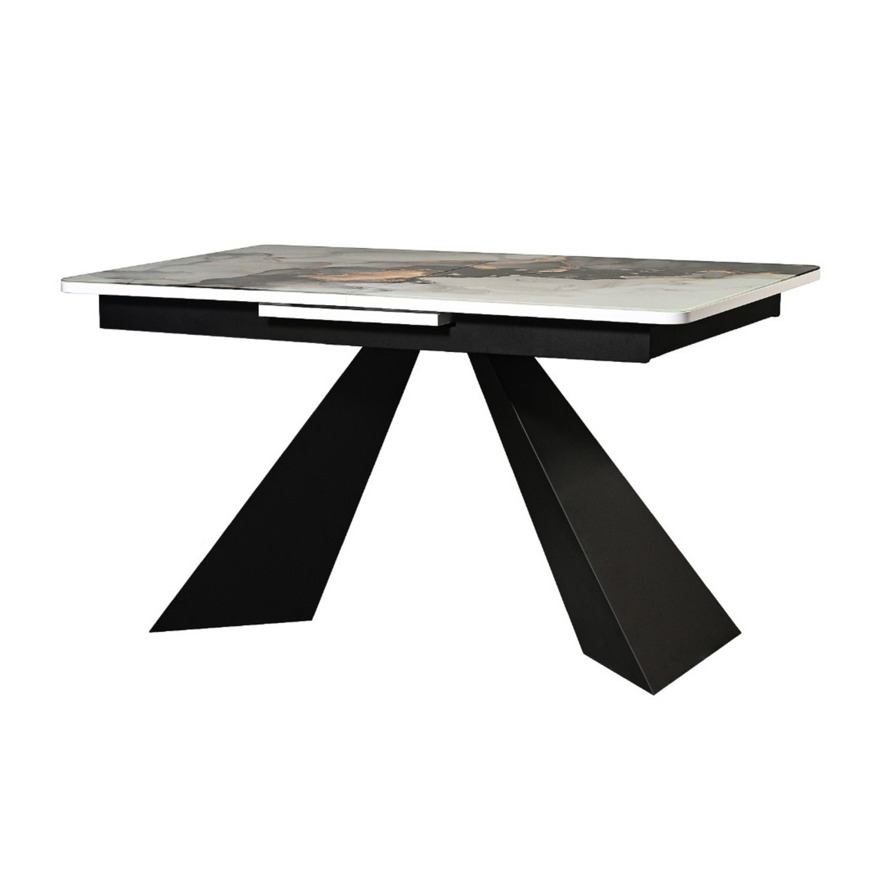 Стол Саен 38 Стекло Фотопечать 1471082564/черный муар/углы R40