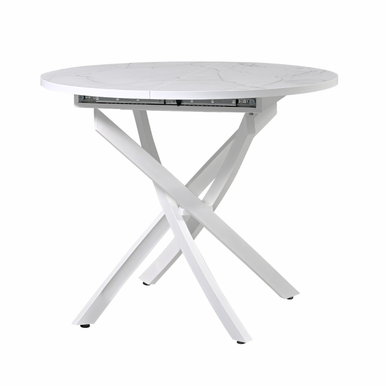 Стол Саен 31 Пластик Жемчужный перито 2084/белый муар (D900)