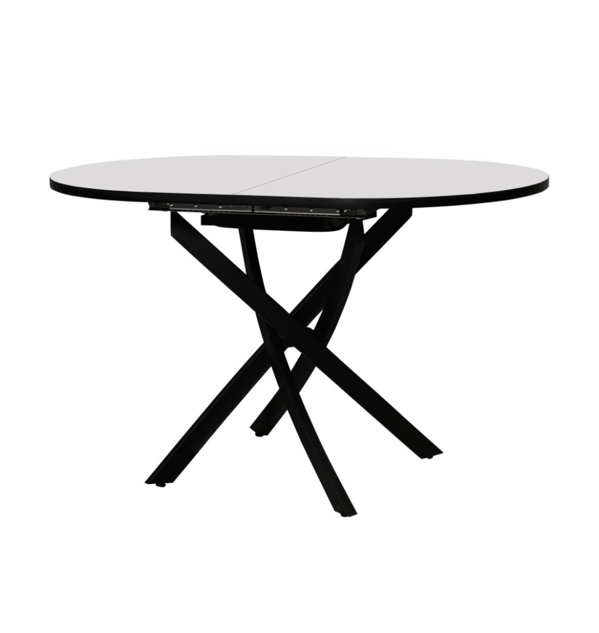 Стол Саен 31 Пластик Белый матовый 016/черный муар