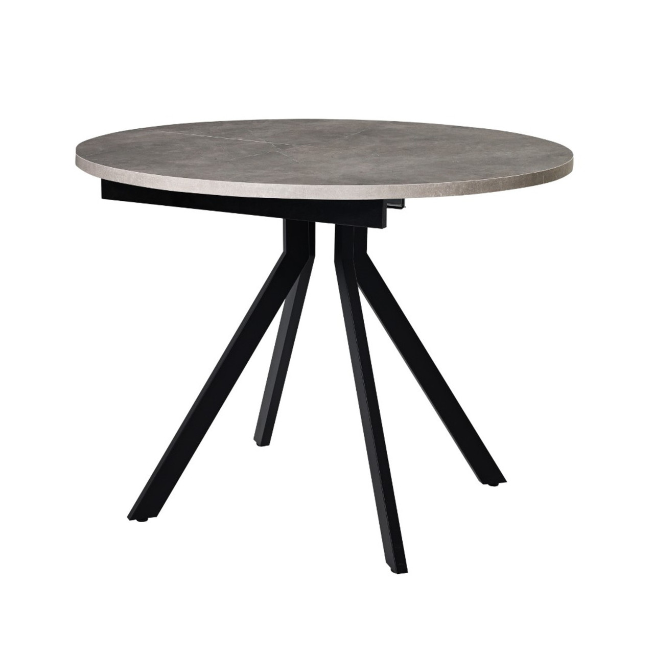 Стол Саен 47 Пластик Каспий срез камня 721/черный муар