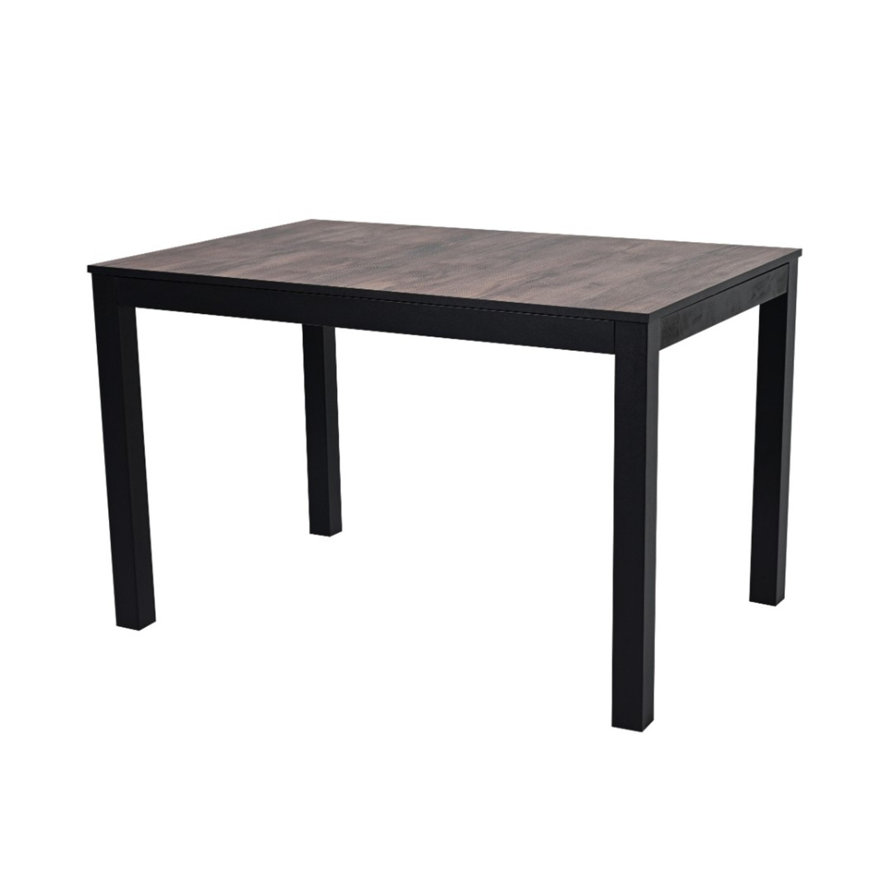 Стол Саен 30 ЛДСП Таксония Темная/черный муар (110х75)