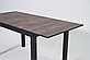 Стол Саен 30 ЛДСП Таксония Темная/черный муар (110х75), фото 3